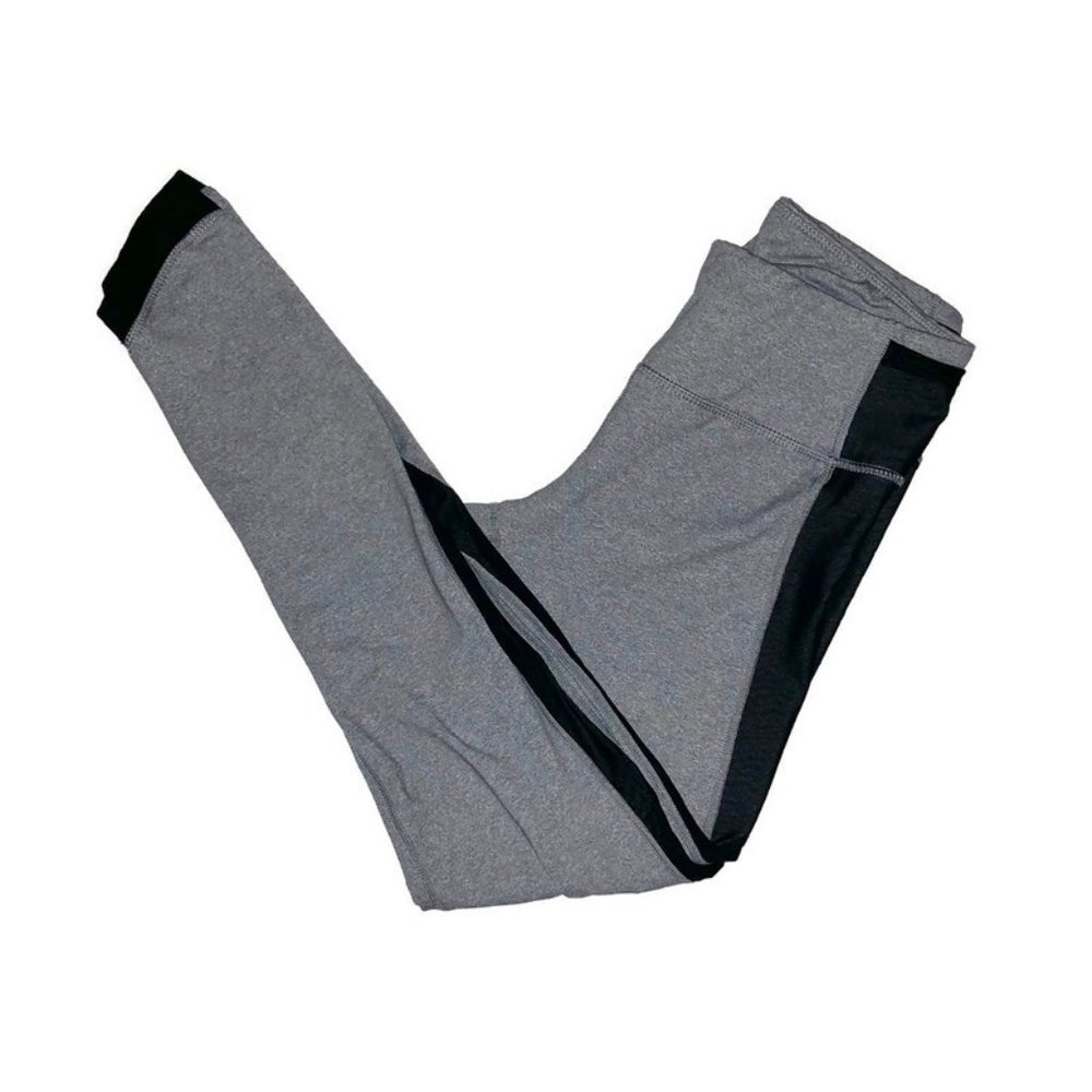 lululemon - Heathered Gray & Mesh Black Legging